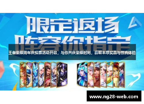 王者荣耀周年庆投票活动开启，与你共庆荣耀时刻，赢取丰厚奖品与惊喜体验